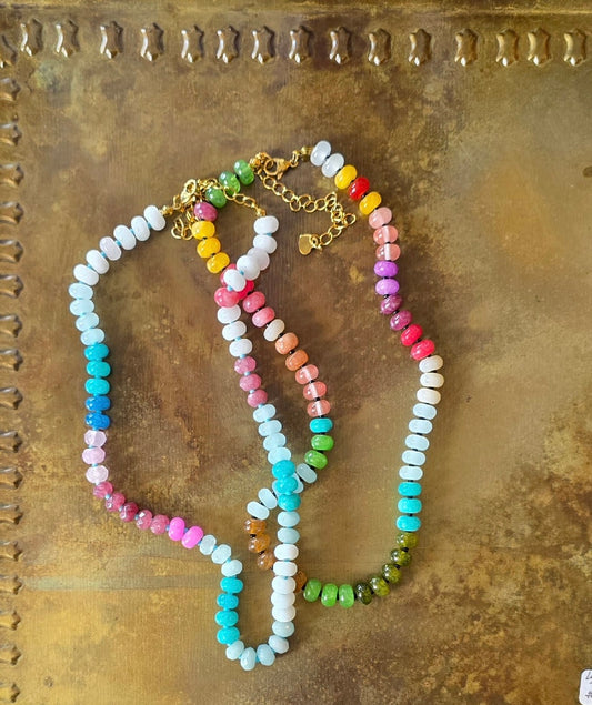 Multi stone necklace