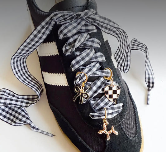 B/W laces and charms