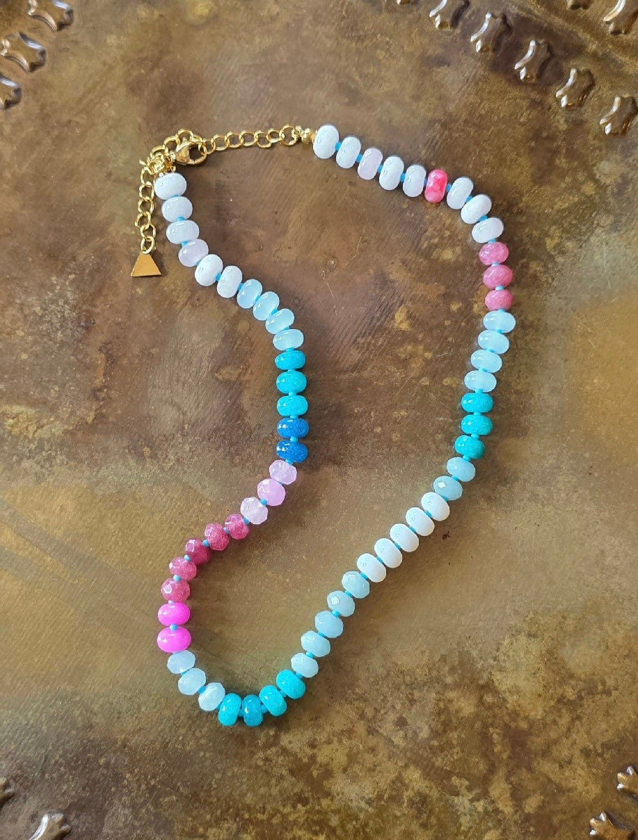 Multi stone necklace