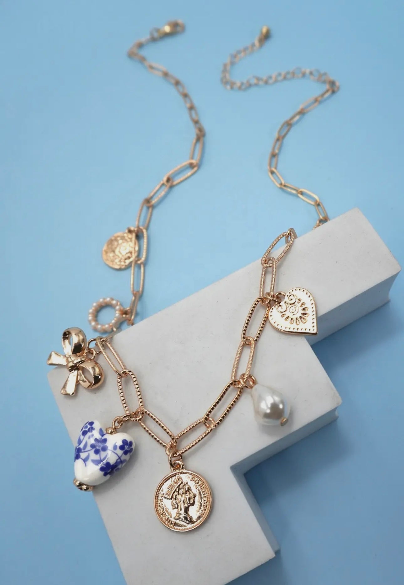 Porcelain blue charm