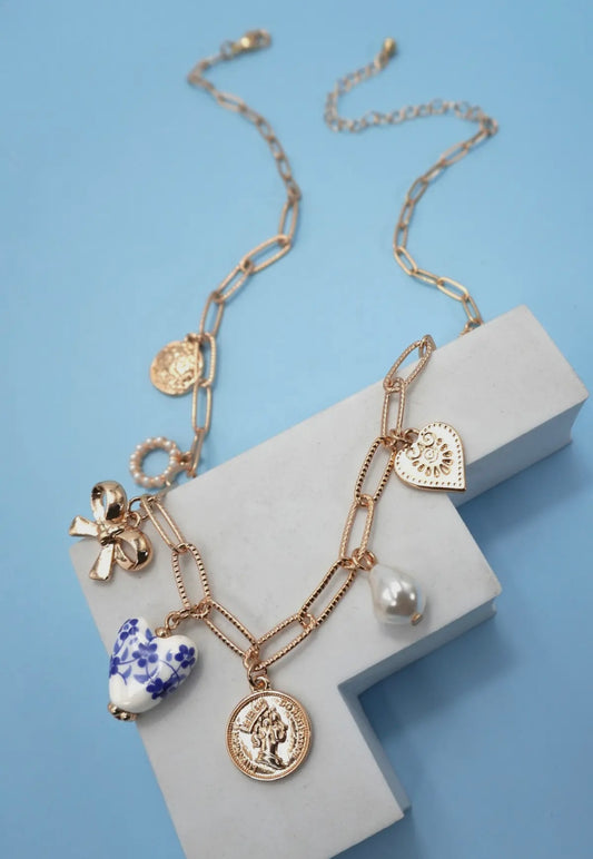 Porcelain blue charm