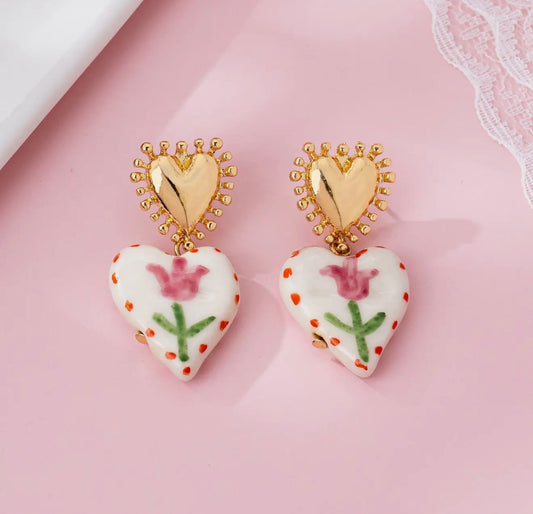 Flower heart drops