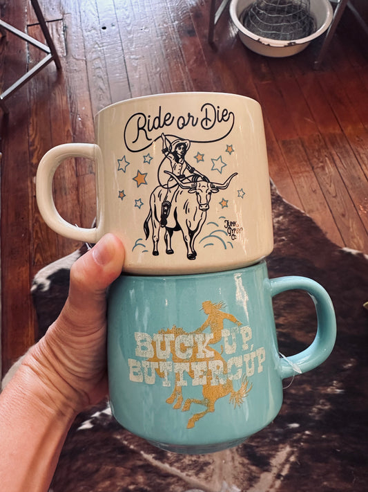 Western coffee mug