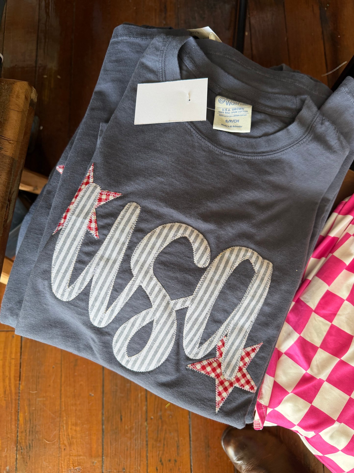 Blue USA tee