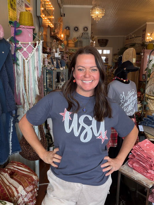 Blue USA tee