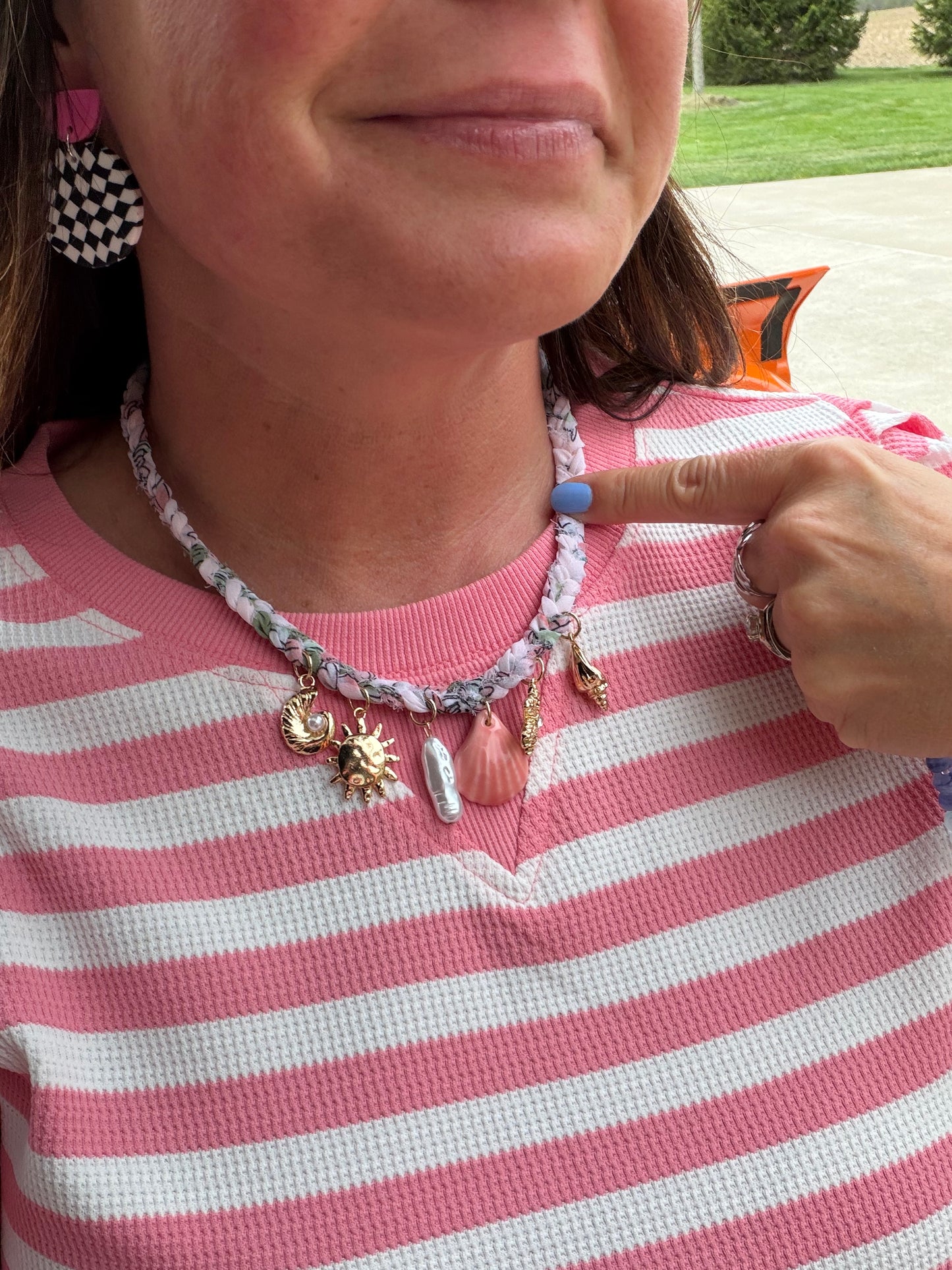 Scarf beach charm