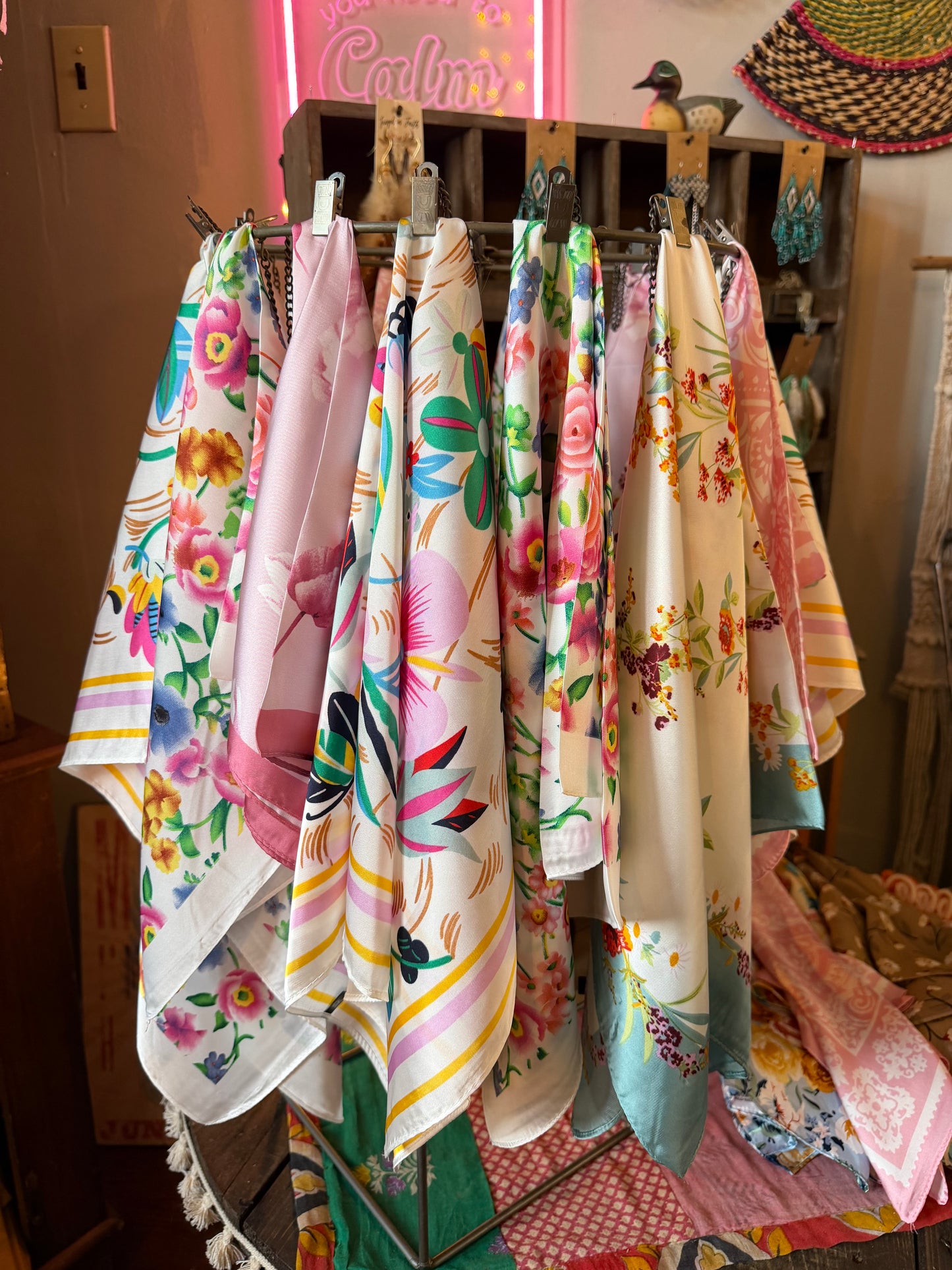 Faux Silky Bandanas
