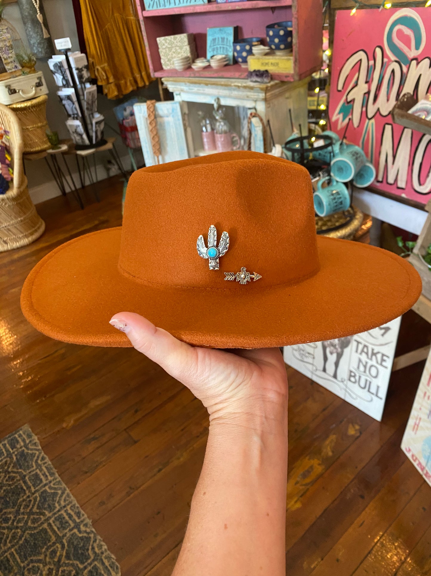 Rust ranch hat