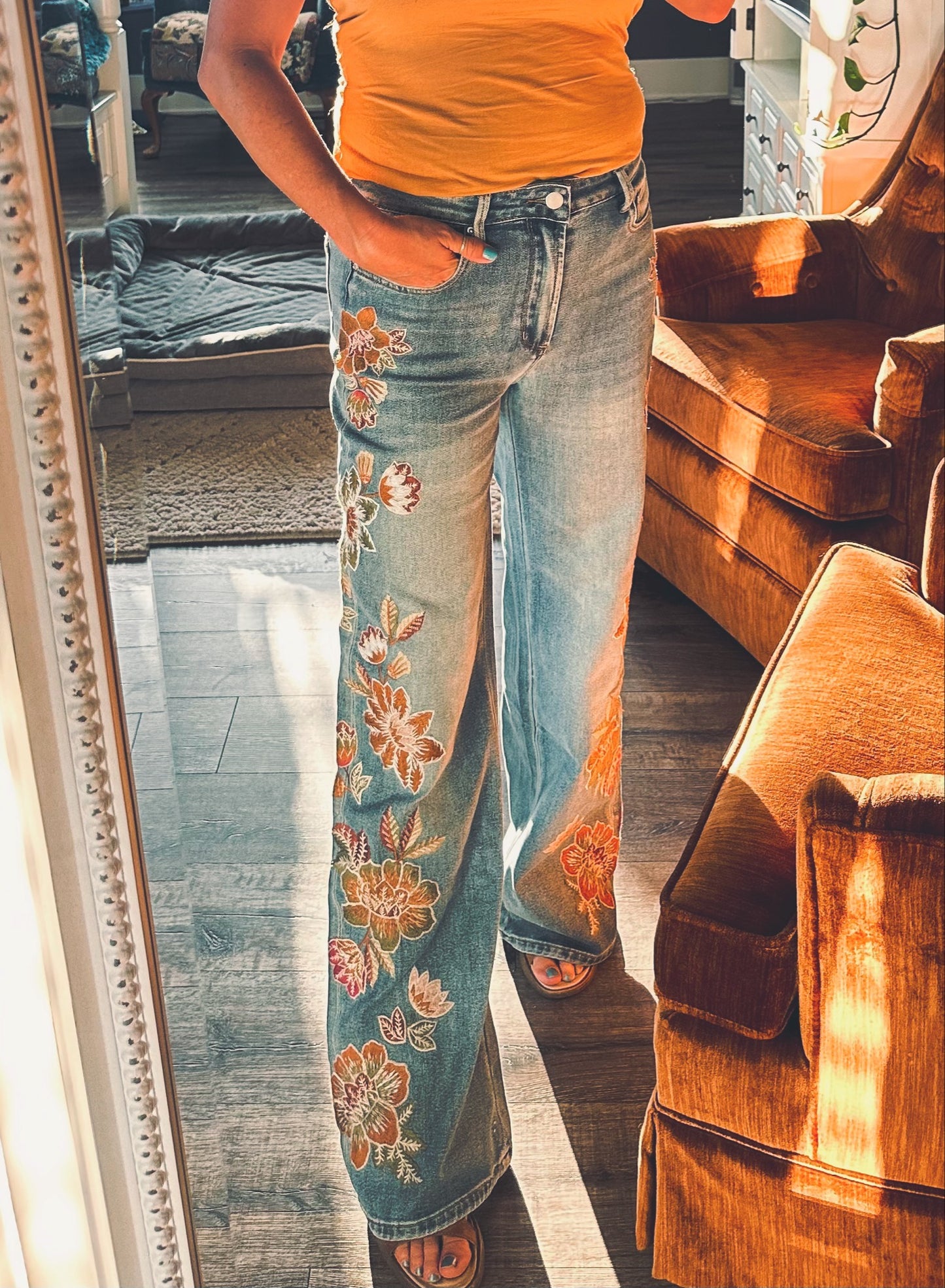 Embroidery Jean