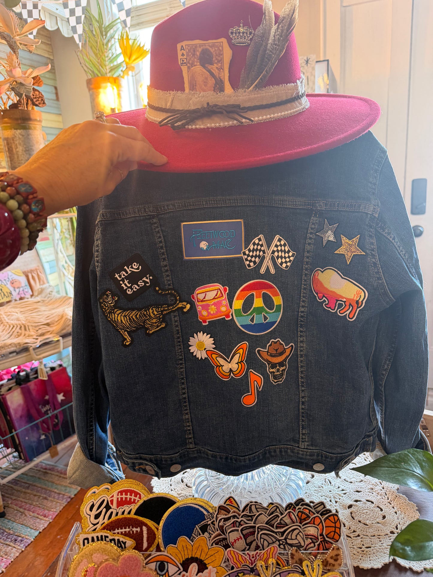 Custom Levi patch jacket