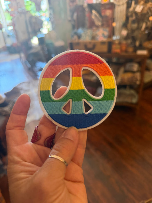 Peace rainbow patch