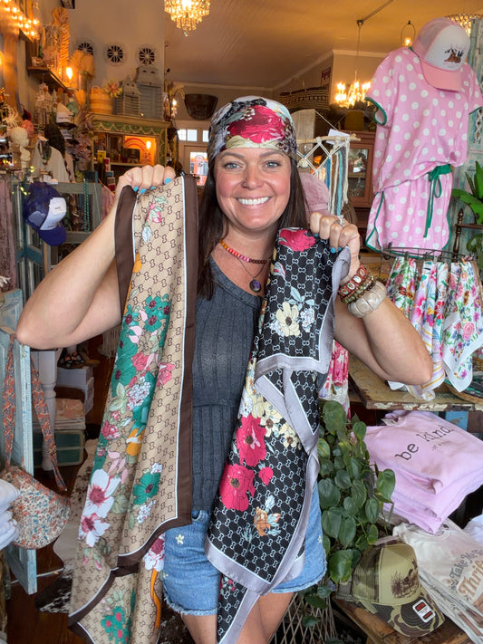 Faux silk wild rag