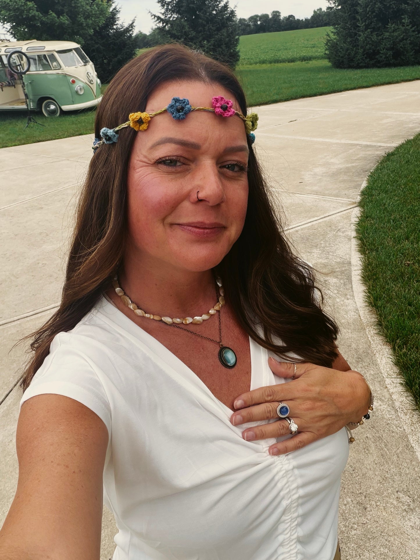 Flower child headband