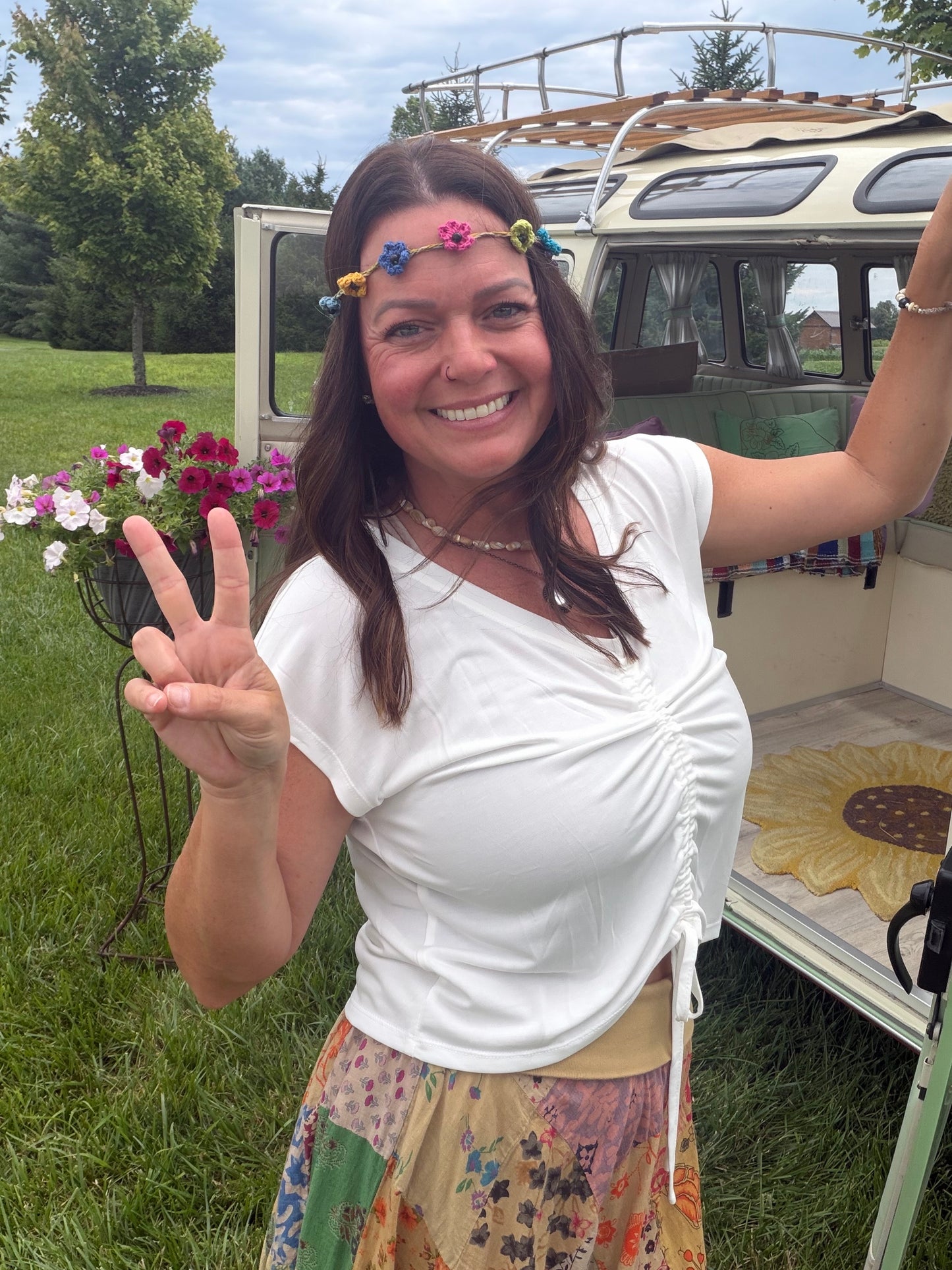 Flower child headband