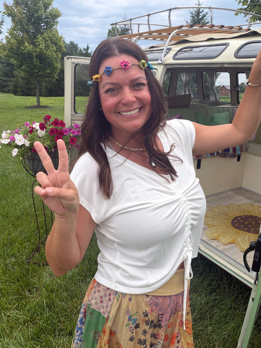 Flower child headband