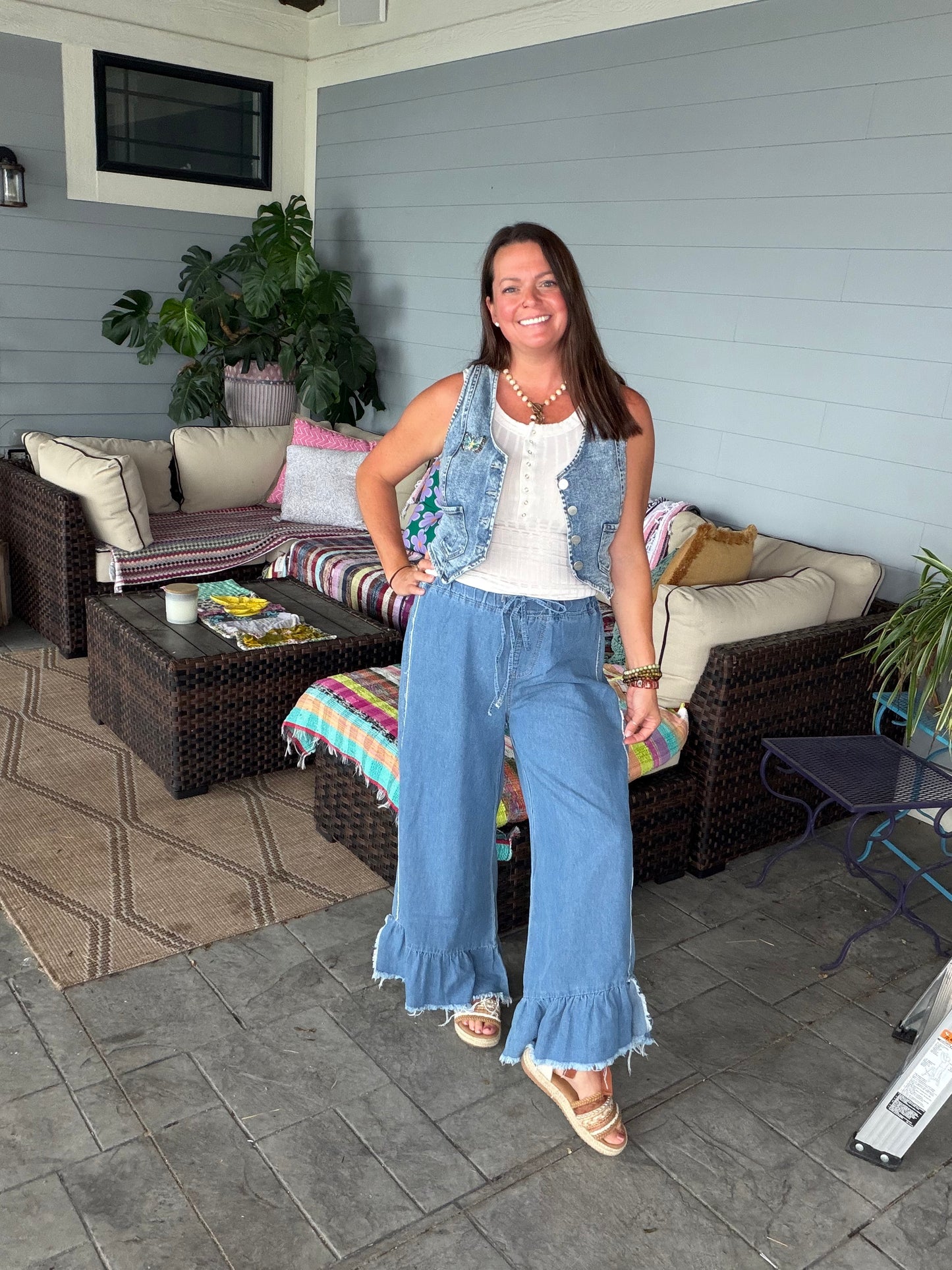 Christy Crop Denim Pants