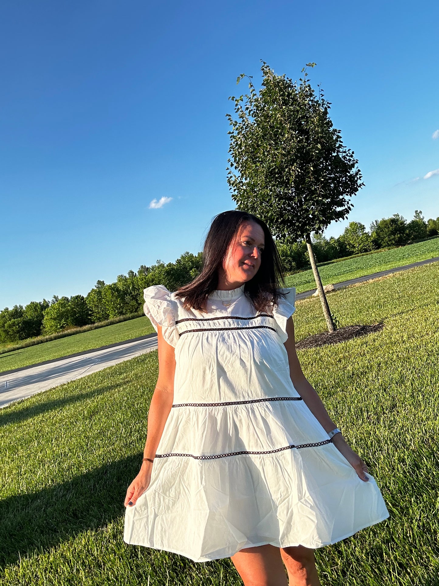 White out dress