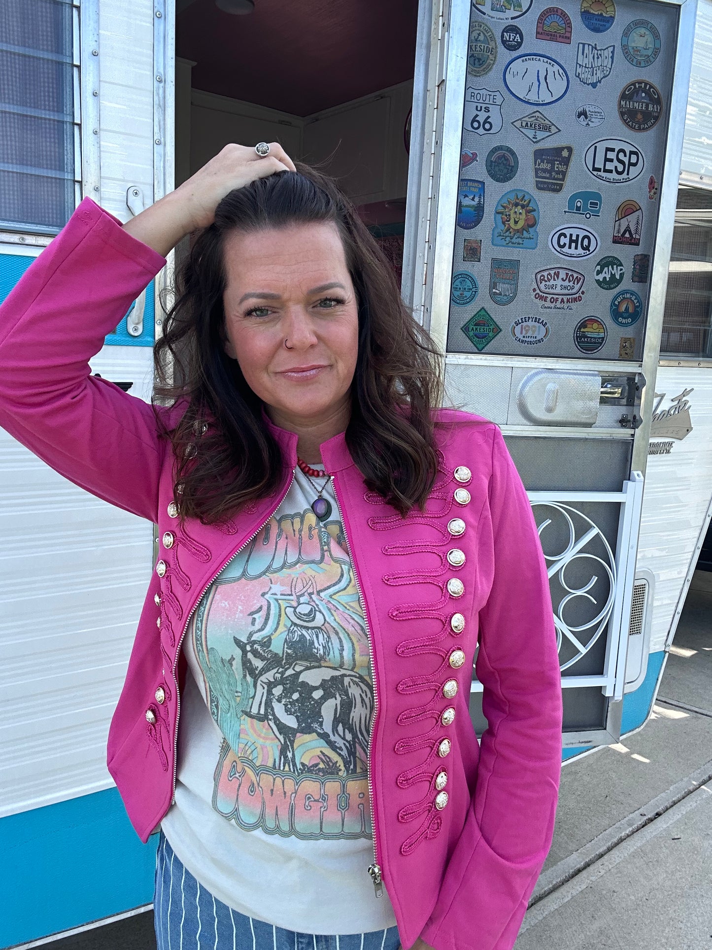 Military jacket (pink)