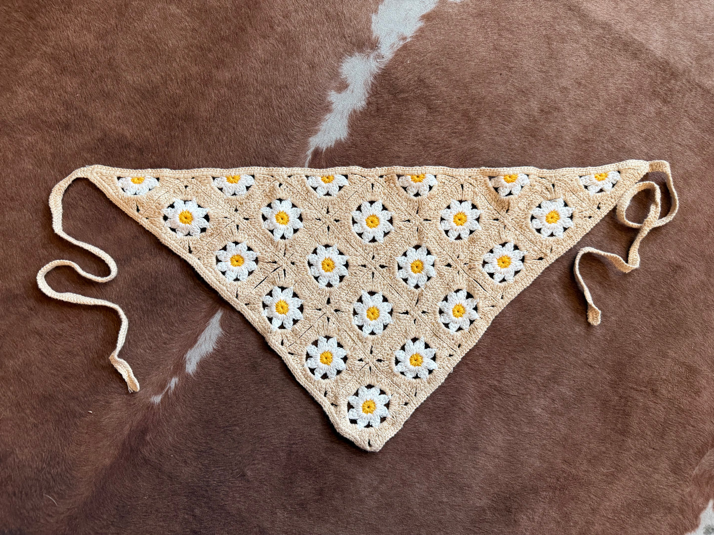 Sister golden hair scarf