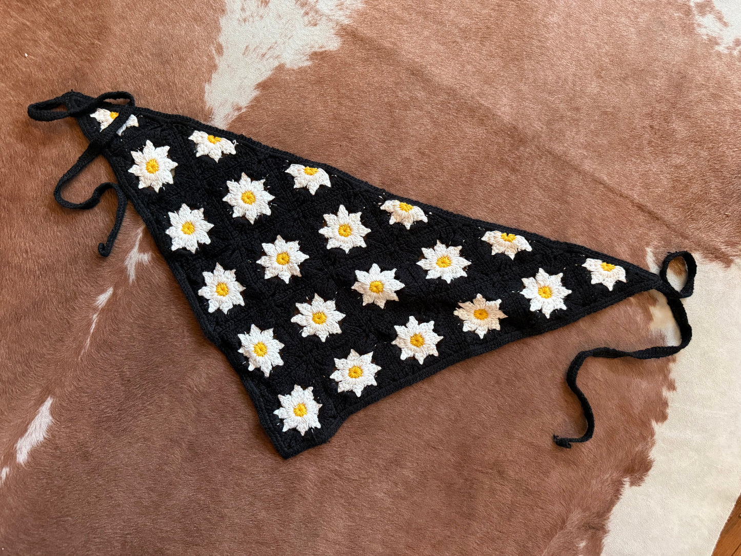 Sister golden hair scarf