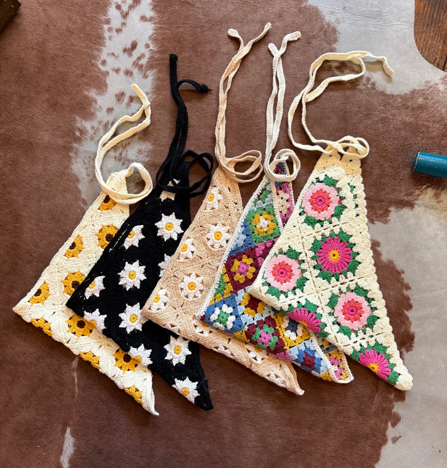 Sister golden hair scarf