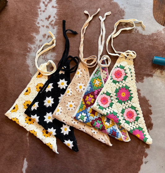 Sister golden hair scarf
