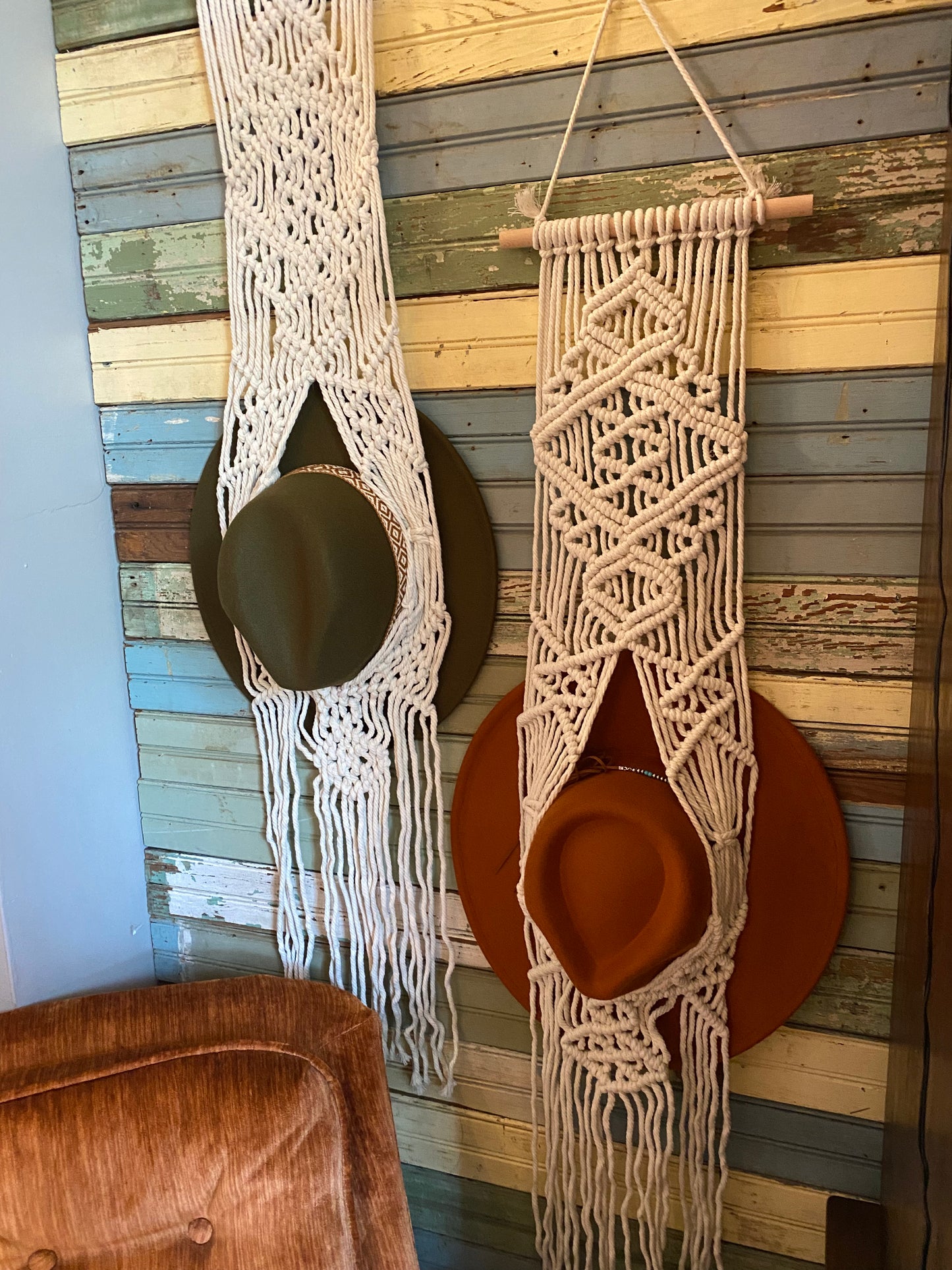 Macrame Hat Hanger