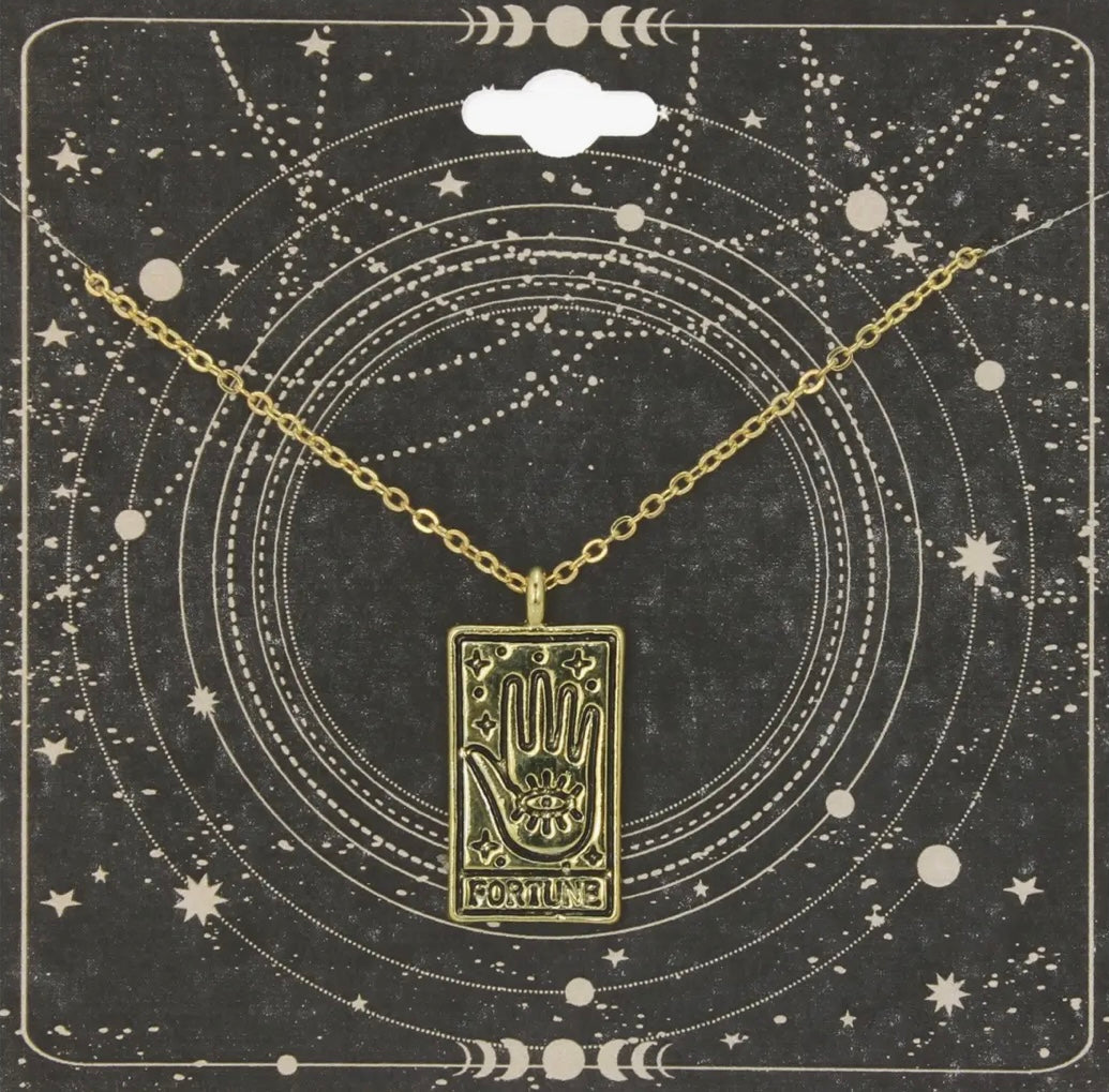 Major Arcana Gold Fortune Tarot Necklace