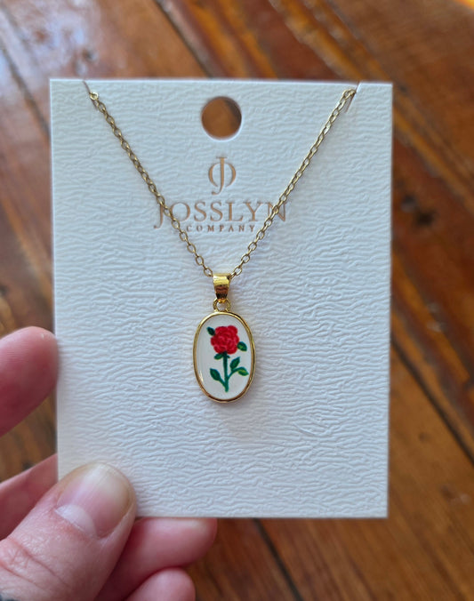 Precious Rose Necklace