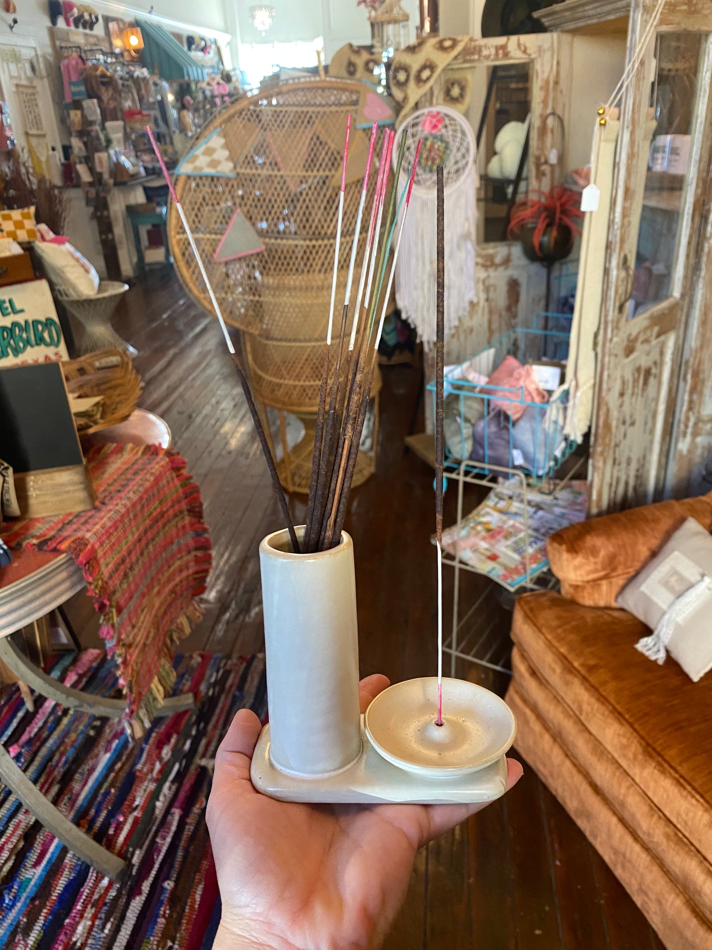 Stone incense holder