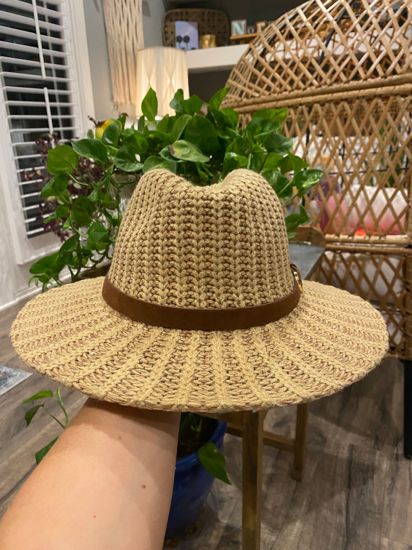 Tan Knit Hat