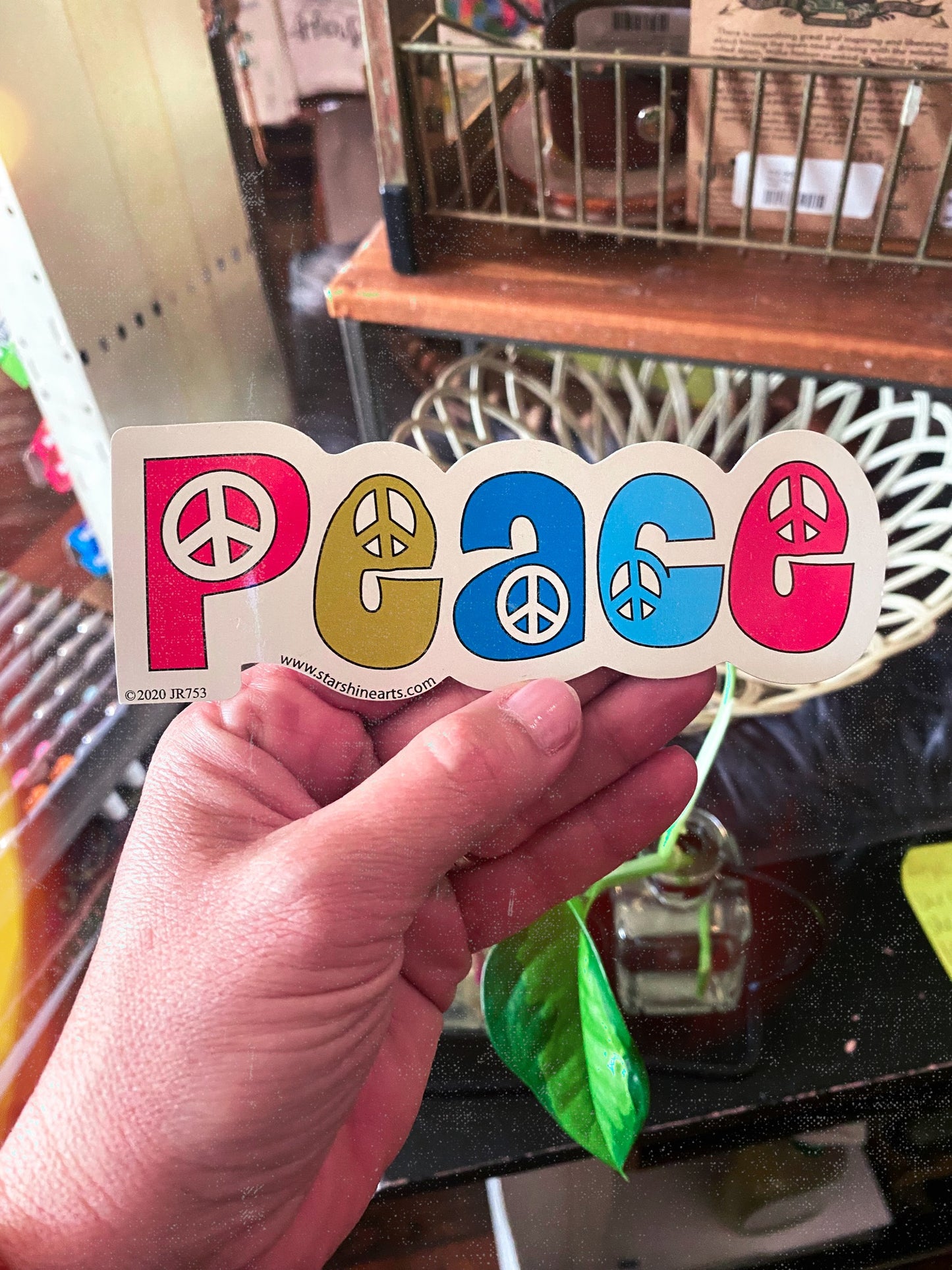 Peace sticker