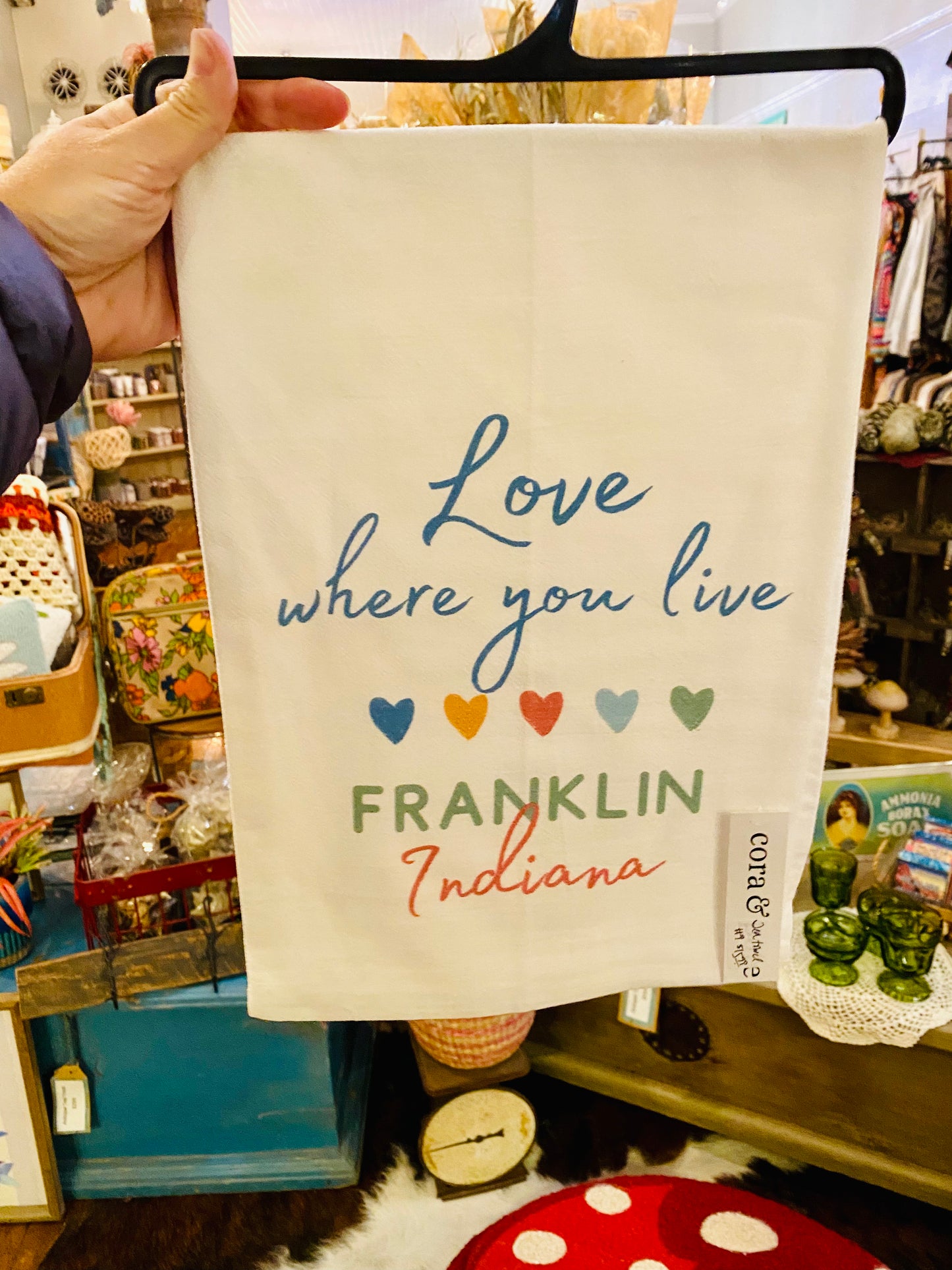 Franklin Love Tea Towel
